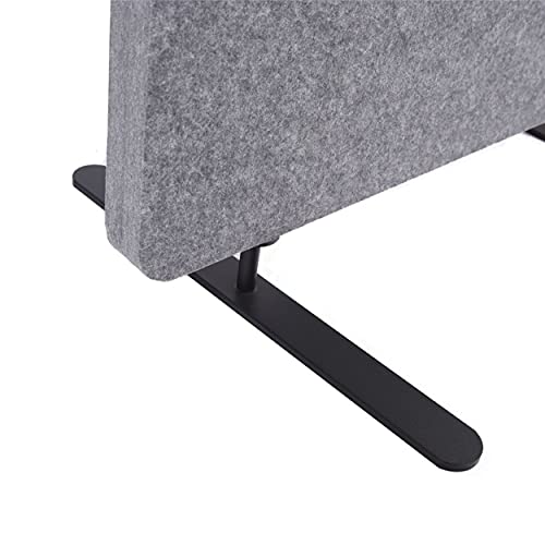 S Stand Up Desk Store ReFocus™ Raw Freestanding Acoustic Room Divider 3 Pack - Castle Gray, 24" X 62