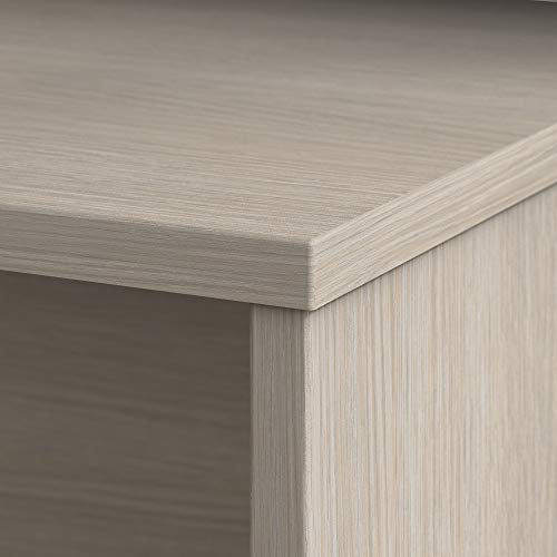 Bush Business Furniture Office 500 L Shaped Executive Desk with Drawers, 72W, Sand Oak