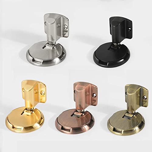 Zinc Alloy Mechanical Door Stop Nail Free Door Stopper White-Fruit peach5, Size 1