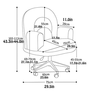 LIOONS Ergonomic Office Chair with Adjustable Height and Rotating Feature