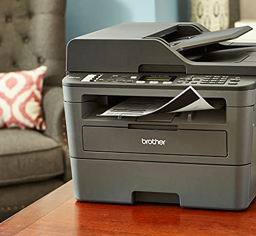 Brother MFC-L2690DW Compact Monochrome All-in-One Laser Printer - Print Copy Scan Fax - Wirless Connectivity - Mobile Printing - Auto 2-Sided Printing - ADF - Up to 26 Pages/Min + iCarp Printer Cable