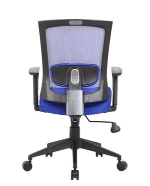Boss Office Products B6706-BE Mesh Back Task Chair in Blue