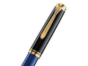 Pelikan Souveran M800 Black/Blue Fountain Pen Fine