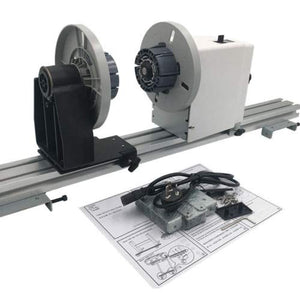 Upgraded 54'' 64'' 74''Automatic Laminator Media Take up Reel System Paper Pickup Roller Controller System for Roland SP540/RA640 Mimaki Mutoh Printers, Speed Adjustable