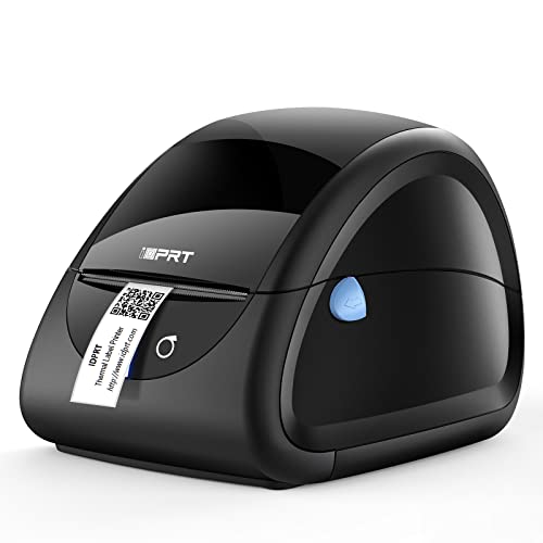 iDPRT Label Printer with 300pcs Labels- Thermal Label Maker with Auto Label Detection, 1"-3.35" Print Width for Home, Office&Small Business