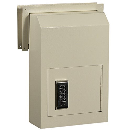 Protex WSS-159E II Through The Door Drop Box with Electronic Lock, Beige