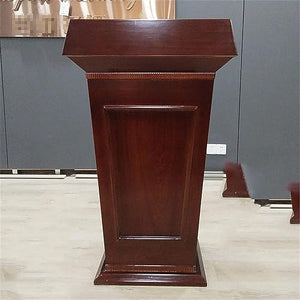 SMuCkS Wood Lectern Podium Stand-up Pulpit Commercial Speaking School Church