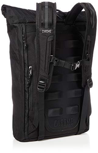 Chrome Industries Yalta 3.0 15 Inch Laptop Backpack - Daypack Bag, Black Chrome/Stone Grey, 26 Liter