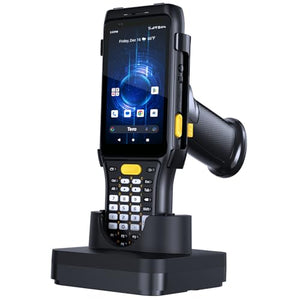Tera Pro Android Barcode Scanner: Zebra SE4750MR 1D/2D QR Handheld PDA with Charging Cradle & Pistol Grip