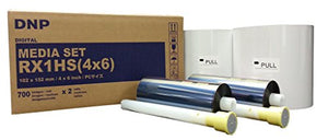 DNP RX1HS 4x6 Color Media Pack for DSRX1HS or RX1 Printers - 1400 Total Prints (2 Sets of 700 Paper/Ribbon)