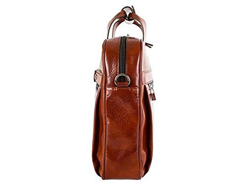 Bosca Men's Single Gusset Stringer Bag Dark Brown One Size