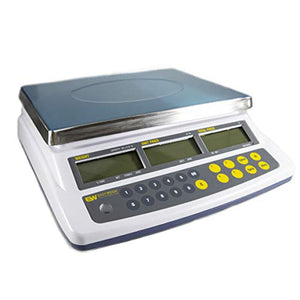 Easy Weigh CK-60 Digital Price Computing Scale Rechargeable Battery Operated, NTEP Approval Class III, LCD Display, Portable Compact, Stainless Steel Platter, (60 x 0.01lb)
