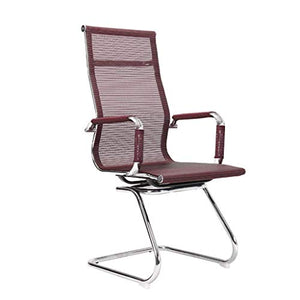 Generic Mesh Office Swivel Chair Wine Red - Mid Back