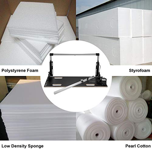 VEVOR Desktop Styrofoam Cutting Machine 42 cm Max. Cut Thickness Foam Cutter 97 cm Max. Cut Length Hot Wire Foam Cutter 0-90° Styrofoam Cutter with Six Heating Wires for Cutting Foams Pearl Cotton
