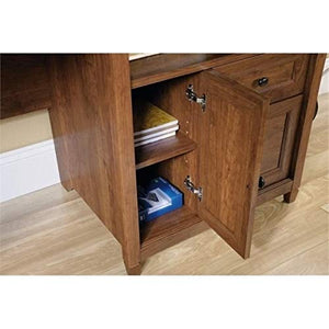 Bowery Hill Computer Desk with Hutch in Auburn Cherry