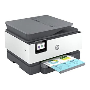 HP OfficeJet Pro 90 18e All-in-One Wireless Color Inkjet Printer, Gray - Print Scan Copy Fax - 22 ppm, 4800x1200 dpi, 512MB Memory, 35-sheet ADF, Auto 2-sided Printing, Ethernet, Cbmou External Webcam