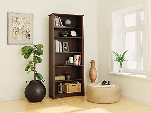 Prepac Espresso 6-Shelf Bookcase