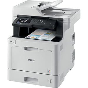 Brother MFC-L8900CDWC Wireless Color All-in-One Laser Printer for Home Office - Print Copy Scan Fax - 33 ppm, 2400 x 600 dpi, 5" Touchscreen LCD, Duplex Printing, 70-Sheet ADF, Tillsiy Printer Cable