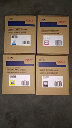 Genuine Oki C9600 C9650 C9800 Series CMYK Drum Set - 42918101 42918102 42918103 42918104