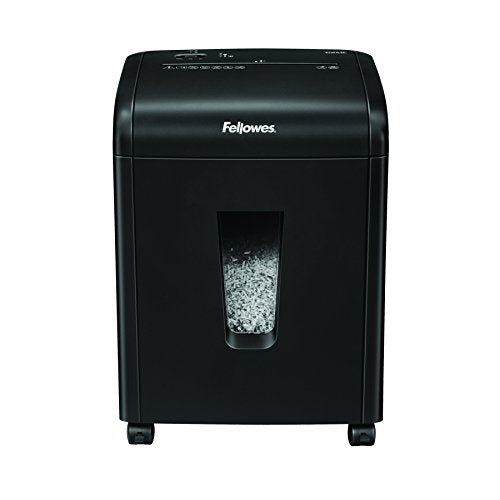 Fellowes 62MC 10-Sheet Micro-Cut Home and Office Paper Shredder with Safety Lock for Added Protection (4685101),Black