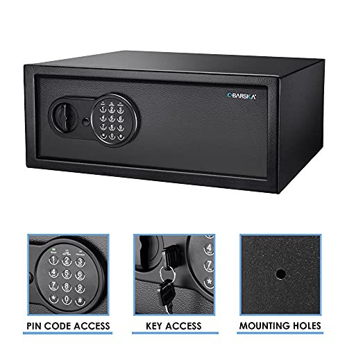 Barska AX13090 Digital Keypad Security Safe Box 1.2 Cubic Ft , Black