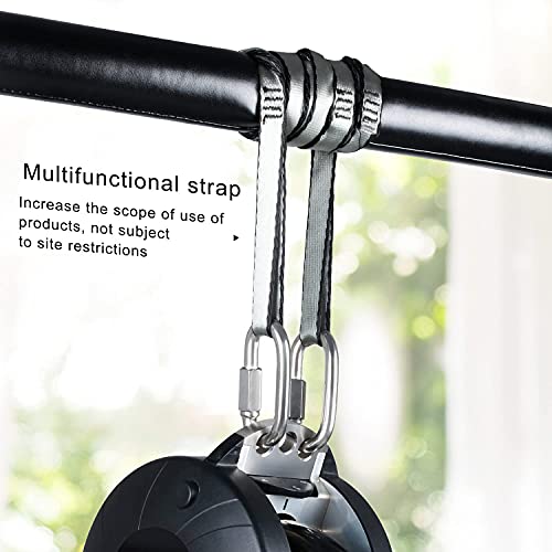 HUCOVIN Hanging Pulley Rope Puller, Resistance Trainer, Fitness Rope Trainer, Resistance Adjustable Rope Climbing Machine for Home and Gym