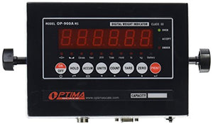 Optima Scales OP-900A-01 NTEP (CC # 09-070A1) Digital Weighing Indicator, IP65, LED, Mild Steel