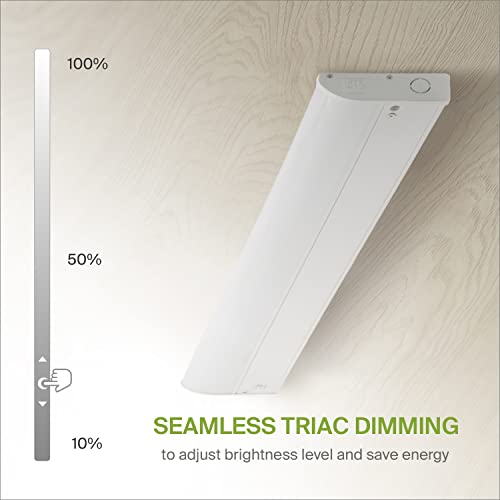 ASD 32" Dimmable LED Under Cabinet Lighting 16W 1057 LM - 3000K/4000K/5000K - ETL Energy Star - White (20 Pack)