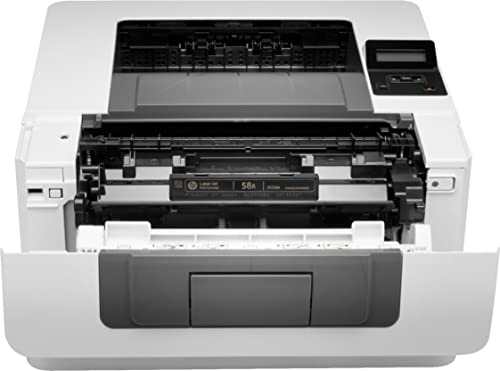 (Renewed) HP Laserjet Pro M404 dn Wired Black and White Monochrome Laser Printer with Built-in Ethernet, White - Print only - 2-line LCD, 40 ppm, Auto 2-Sided Printing, 8.5 x 14