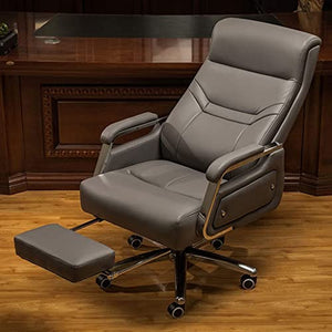 XiVue Genuine Leather Ergonomic Office Chair with Armrests and Adjustable Height