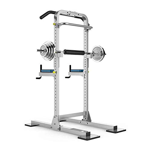 DSWHM Fitness Equipment Strength Training Weight Racks Home Multi-Function Weight Squat Racks Weight Racks Pull-Ups Parallel Bars Adjustable Dip Stands Size 126 71 225Cm