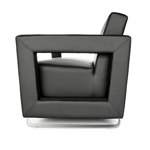 OFM 832-PU606 Distinct Reception Room Sofa, Black