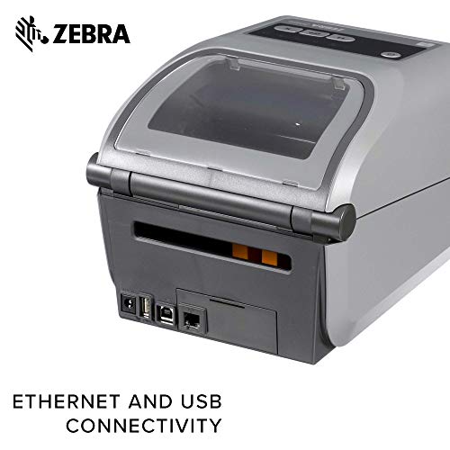 Zebra - ZD420c-Ribbon-Cartridge Desktop Printer for Labels and Barcodes - Print Width 4 in - 300 dpi - Interface: Ethernet, USB - ZD42043-C01E00EZ (Renewed)