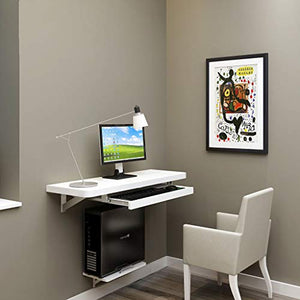 Full Solid Wood Wall Mounted Drop Leaf Table Integrated Home Office Desks Workstation Computer Notebook Children's Study Table Desk Space Saving