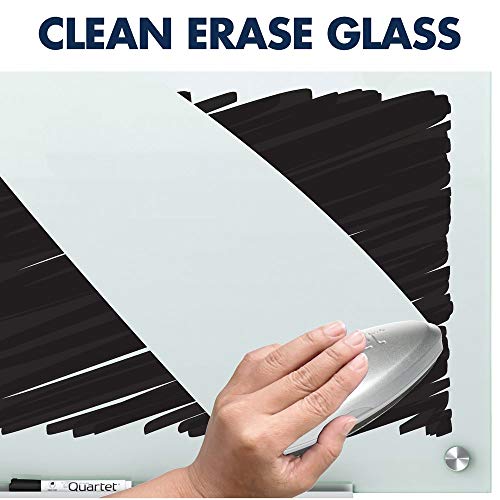 Quartet Glass Whiteboard, Magnetic Dry Erase White Board, 8' x 4', White Surface, Infinity (G9648W-A)