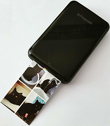 Zink Polaroid ZIP Wireless Mobile Photo Mini Printer (Black) Compatible w/ iOS & Android, NFC & Bluetooth Devices