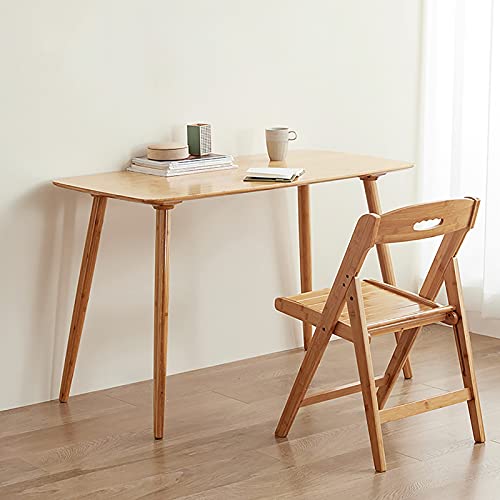 Computer Desk, Bamboo Home Office Writing Desk, Modern Simple PC Table, Workstation for Home/Office, Easy to Assemble, Long: 80/100/120cm (Size : 100x60x76cm)