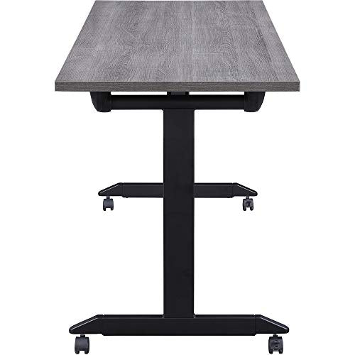 Lorell Mobile Folding Training Table, Weathered Charcoal,Powder Coated