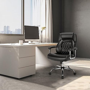 POWERSTONE Big and Tall Office Chair - 500LBS High Back Executive Desk Chair