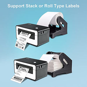 NefLaca Thermal Label Printer,4x6 High Speed USB Shipping Label Printer Commercial Direct Thermal Label Maker One Click Setup Compatible with Amazon, Ebay, Etsy, Shopify and FedEx (Black)