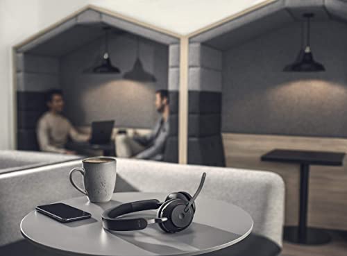 Global Teck Worldwide Jabra Evolve2 65 Wireless Bluetooth Headset Stereo UC - USB Blue Tooth Dongle, Black