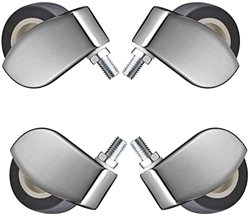 Office Chair Caster 50mm 4pcs Wheelchair Castors Goods Shelf Casters Floor Protection