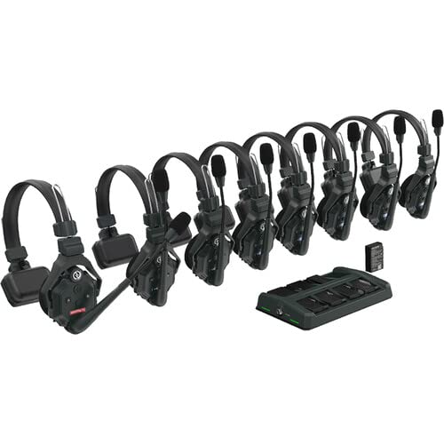 HollyView Hollyland Solidcom C1 Wireless Headset Intercom System - Full Duplex, 8-Users, 1100ft Range