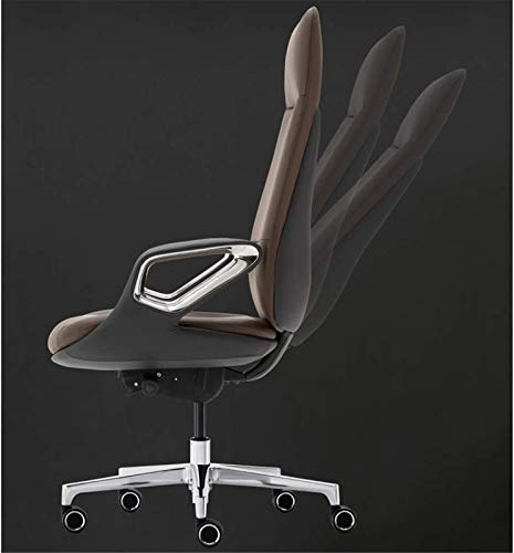 Modern Leather Executive Office Chair - Reclining (PU Leather-Gray)