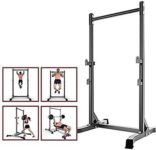 Squat Barbell Free Bench Press Stands Home Gym Home Gym Power Tower Strength Training Workout Equipment Pull Ups Rack Sturdy Steel Squat Barbell Free Bench Thole Adjustable Barbell Stand Squat Rack,Fa