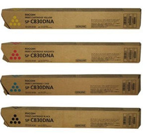Ricoh 821181, 821182, 821183 and 821184 CKMY Toner Set for Ricoh Printers SPC830 and SPC831