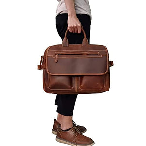 YKBTP 1pcs Fashion Men's Handbag Briefcase Business Men's Bag Computer Bag Messenger Bag (Color : B, Size : 41 * 31 * 10cm)