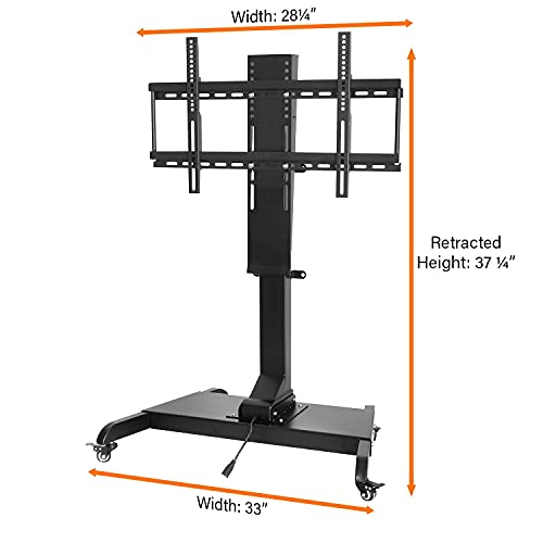 Touchstone Valueline Smart Motorized TV Lift-Floor Stand Rolling Cart for 32-70" TVs - 39" Height Travel - Alexa/Wifi - 30006