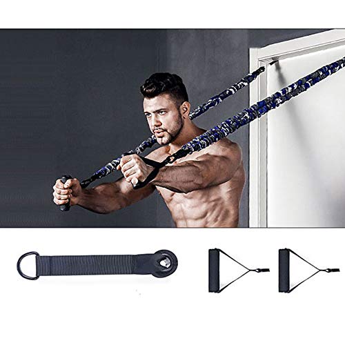 ZPFQFC 18pcs Adjustable Bench Press Assistance Heavy Resistance Bands Set, Multi-Function Removable Chest Expander, Home Training Fitness Equipment
