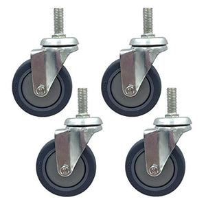 IkiCk Office Chair Swivel Caster Wheels Replacement - 5Pcs Standard Stem 1 - Grey 38mm/1.5in